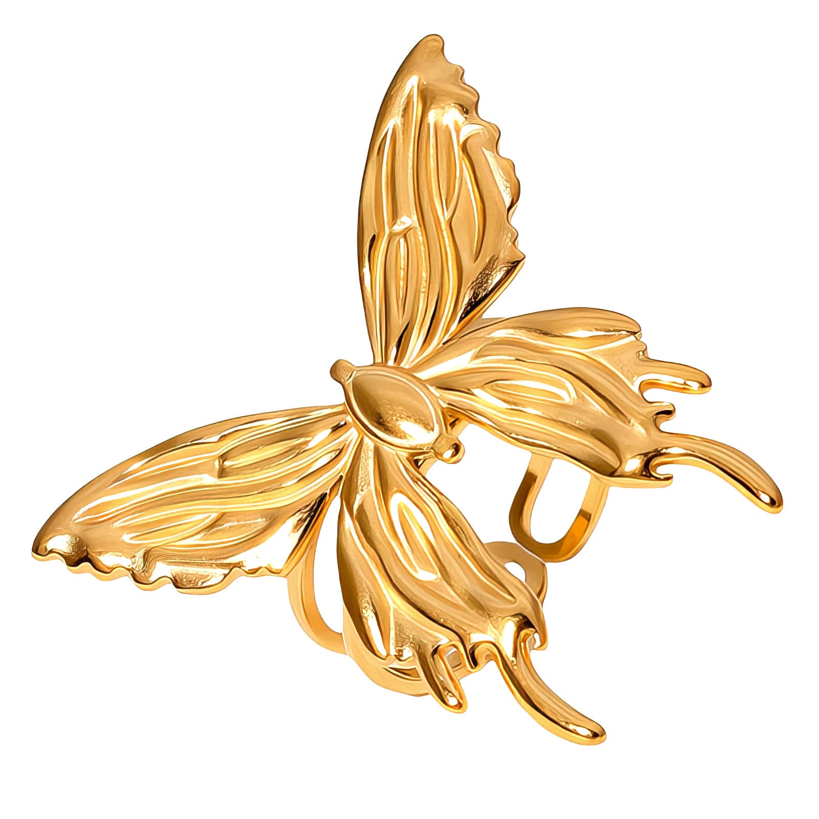 Butterfly Ring, 18K Guldpläterad - Enoria